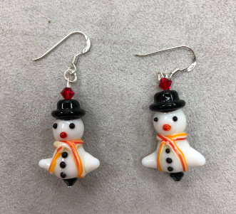 Cute Snowman Earrings