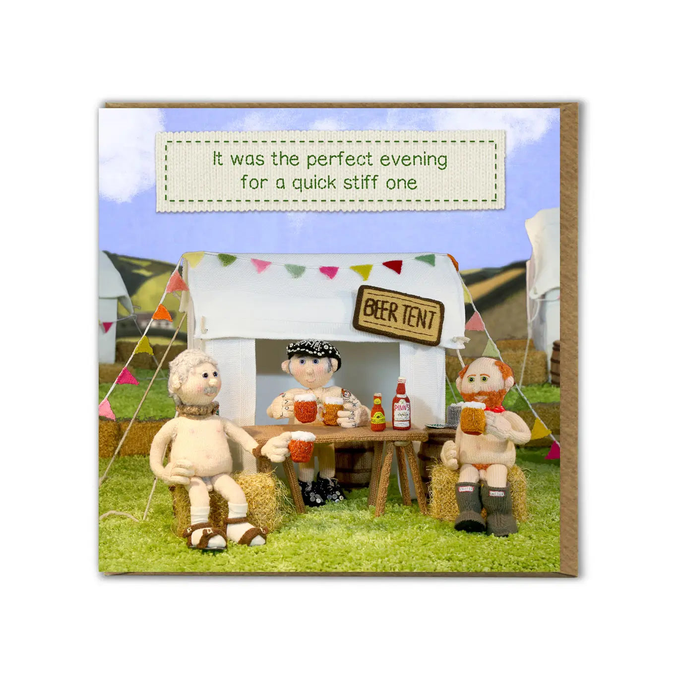 Quick Stiff One  - Funny Greetings Card