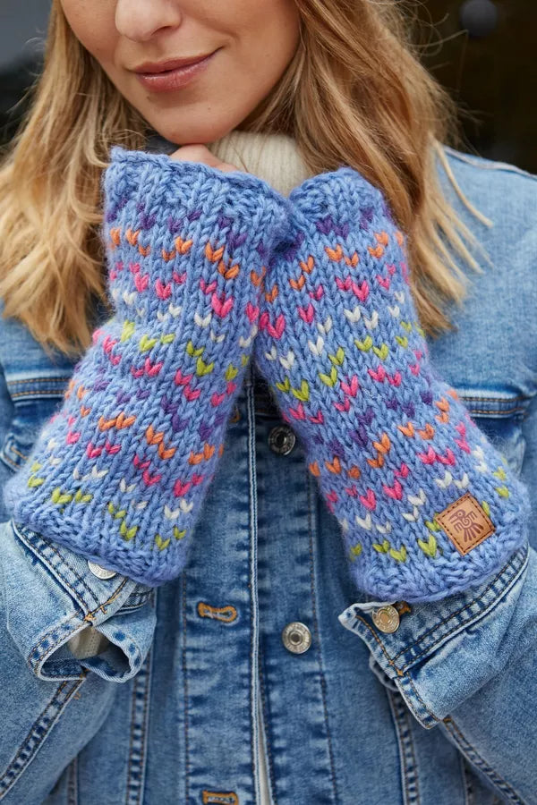 Andorra Handwarmer - Bluebell