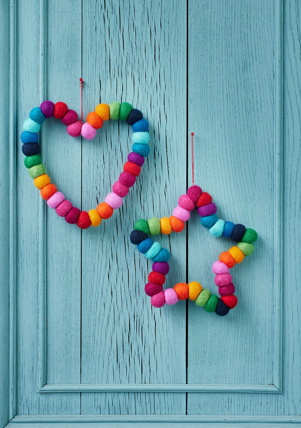 Chunky Rainbow Wreath