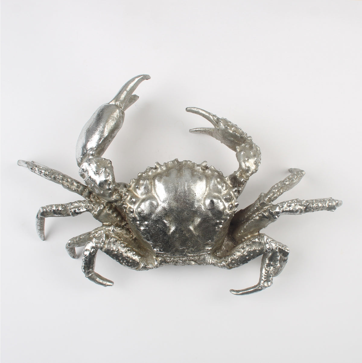 Large Silver Crab 30cm Ornament