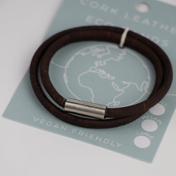 Cork Leather Double Eco Band - Smoked