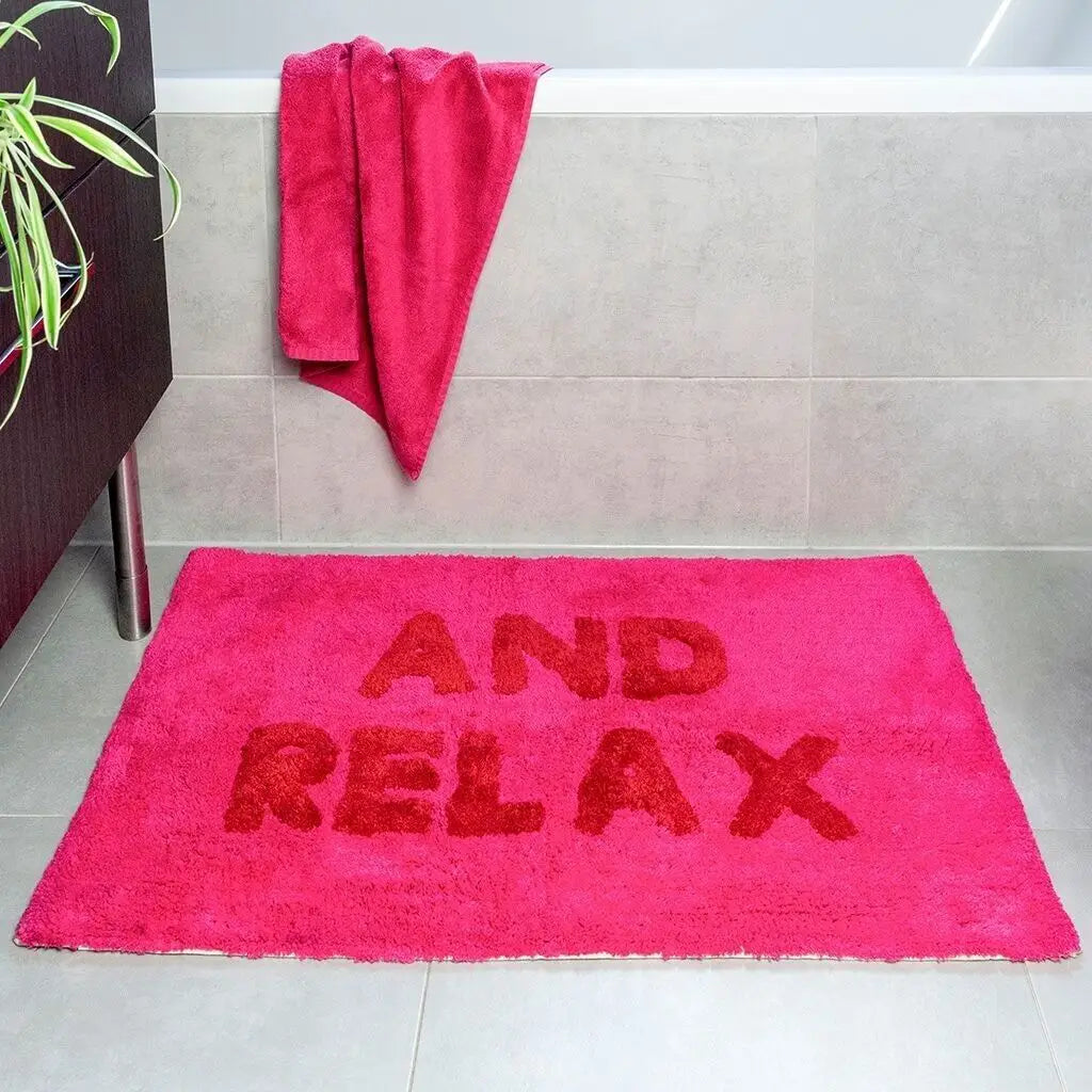 Tufted Cotton Bath Mat - And Relax