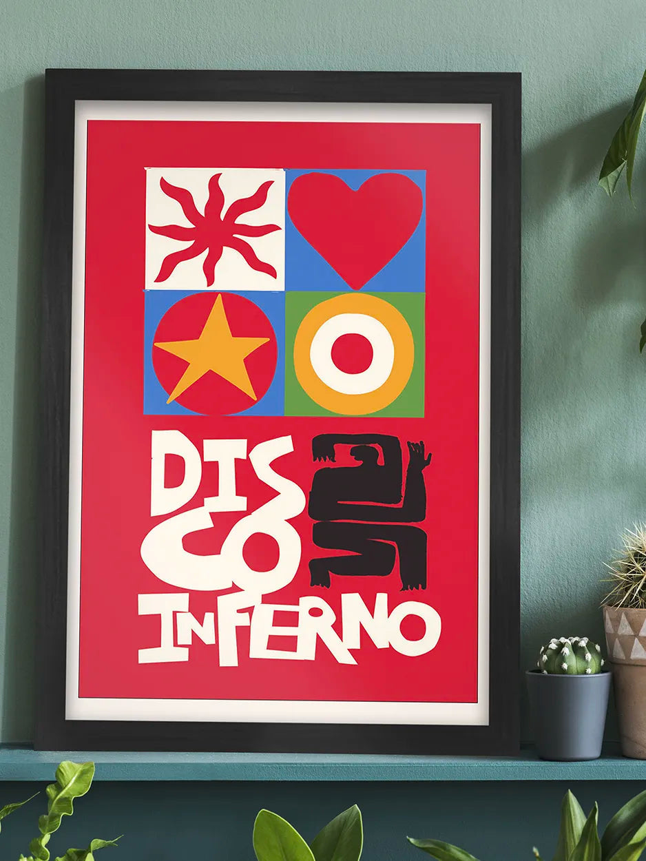 Disco Inferno - A3 Music Poster Print