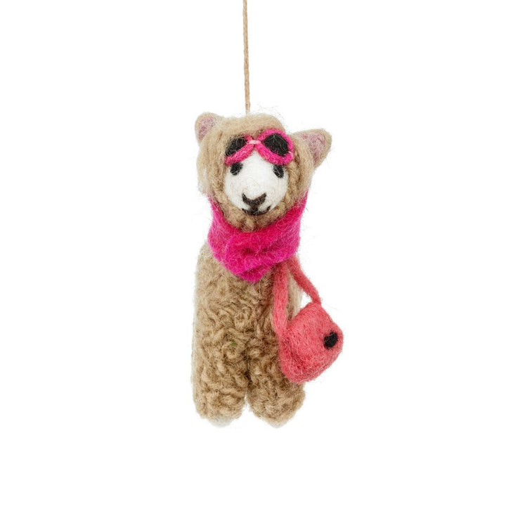 Diva Alpaca Felt Hanging Decoration