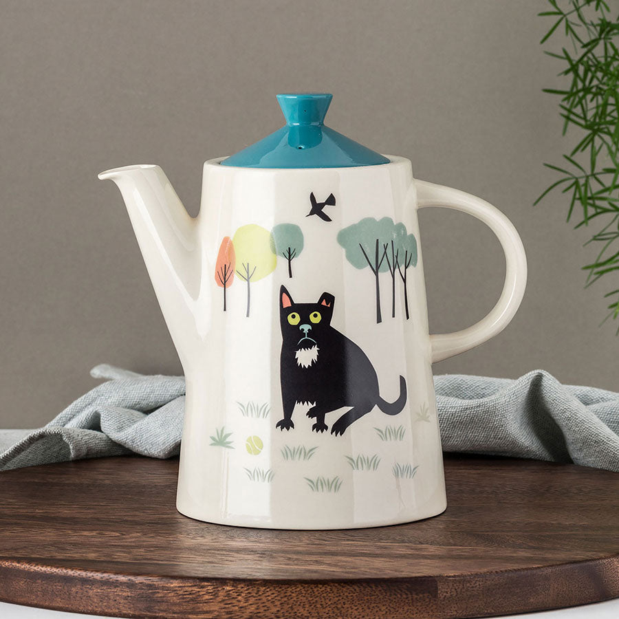 Hand Made Ceramic Dog Tea Pot