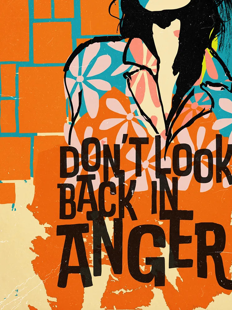 Don't Look Back In Anger  - Music Poster Print