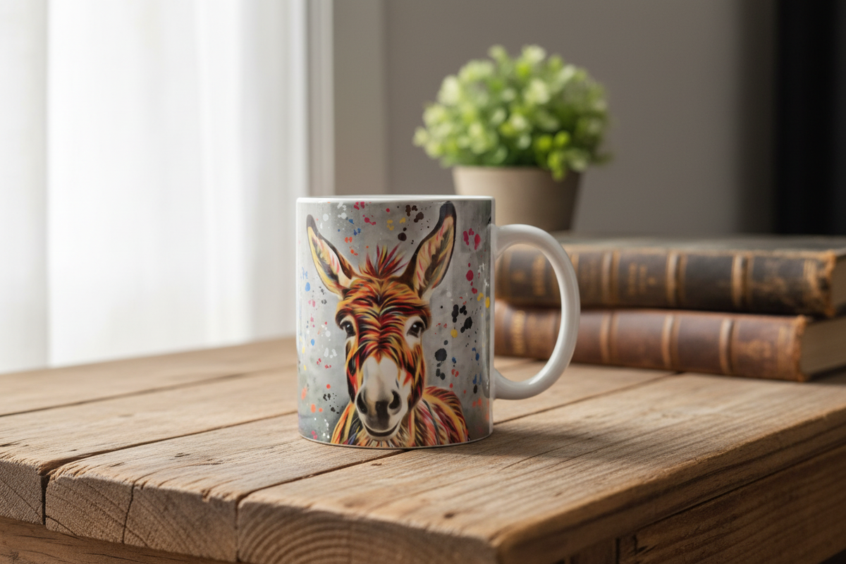 Aquamarine Donkey Mug