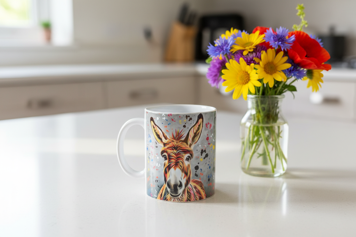 Aquamarine Donkey Mug