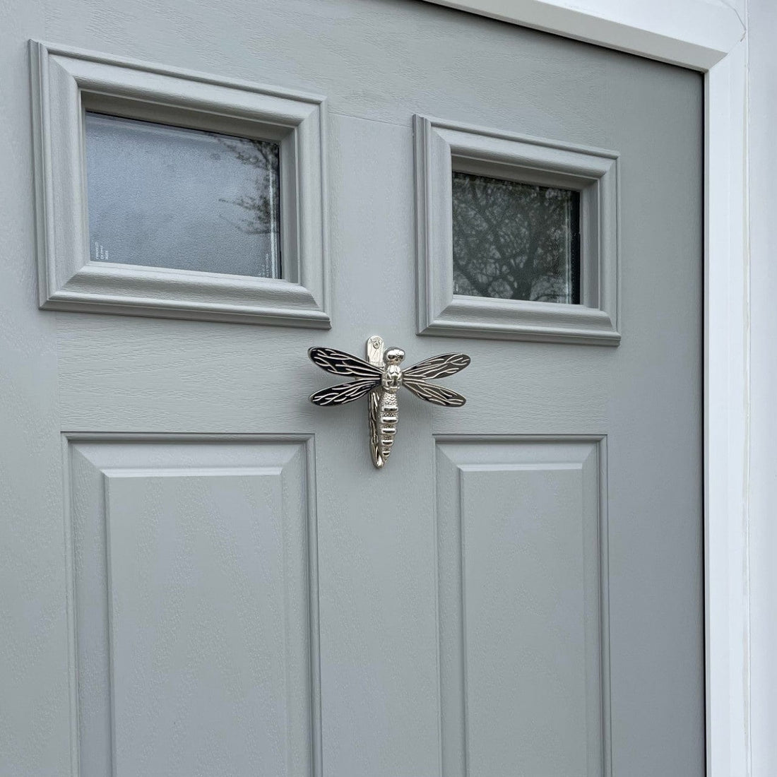 Dragonfly Door Knocker - Nickel Finish