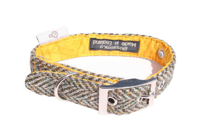 Eriskay - Harris Tweed Dog Collar - Medium Size