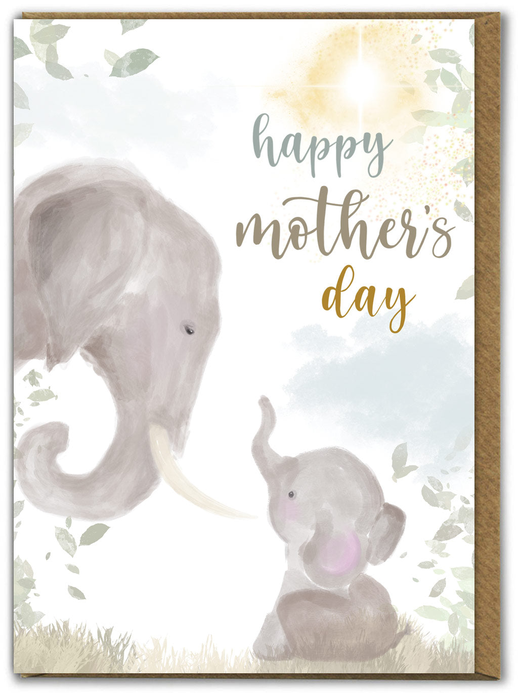 Mother And Baby Elephant