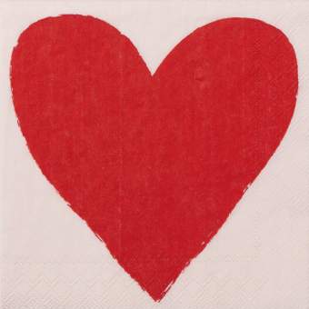 Paper Cocktail Napkins - Heart
