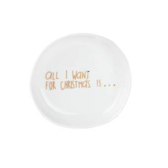 Small Porcelain Plate -  All I Want For Christmas