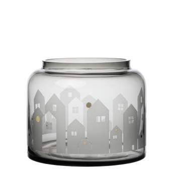 Light Houses Glass Vase