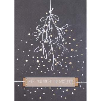 Meet you under the Mistletoe Christmas Card