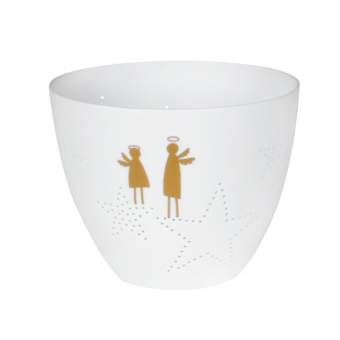 Poetry Tealight Holder - Angel Star Small