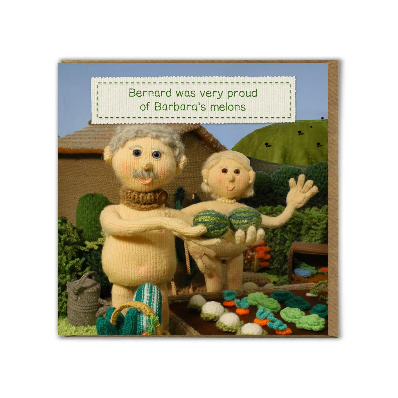 Barbara's Melons - Funny Greetings Card