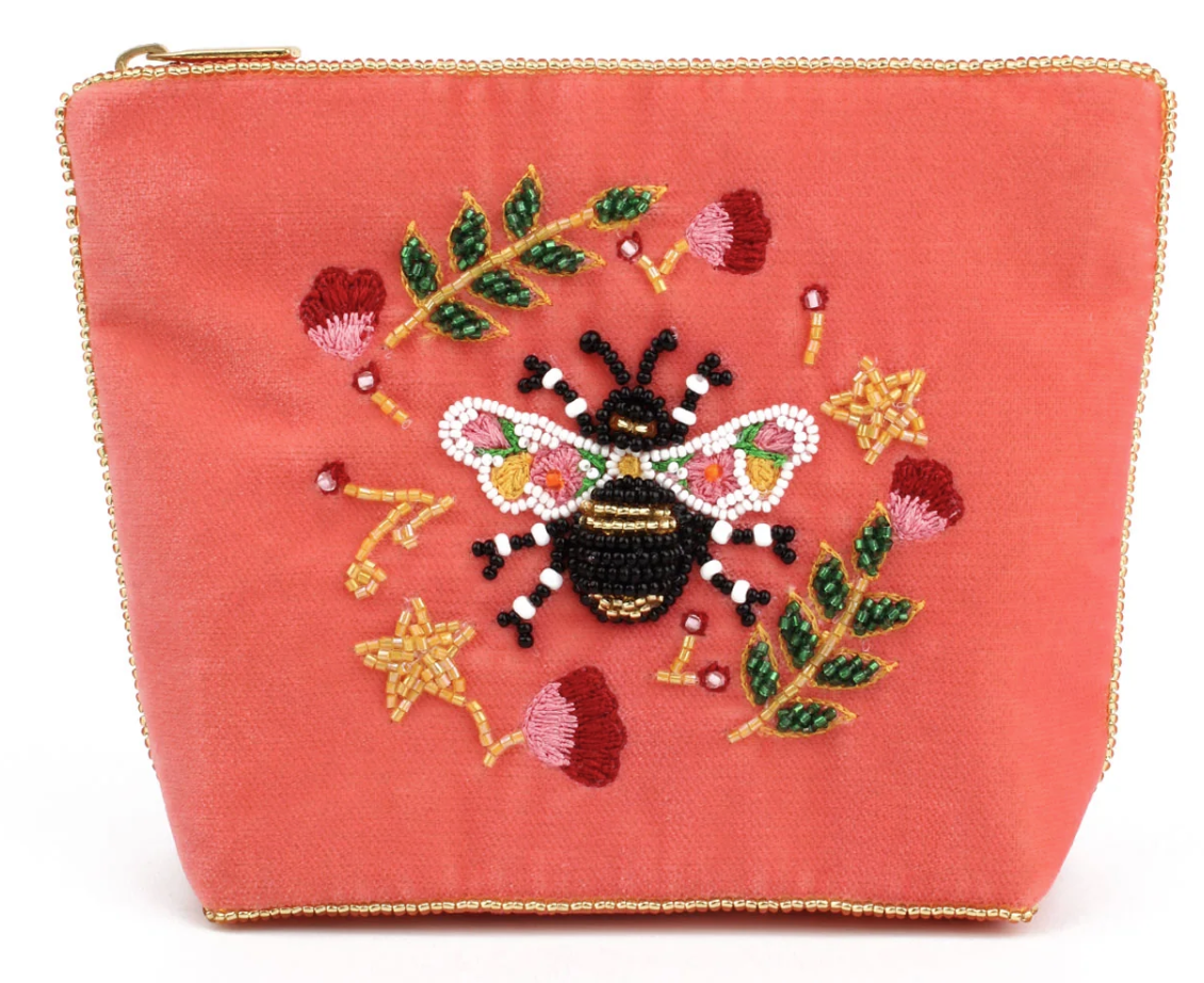 Floral Bee Purse