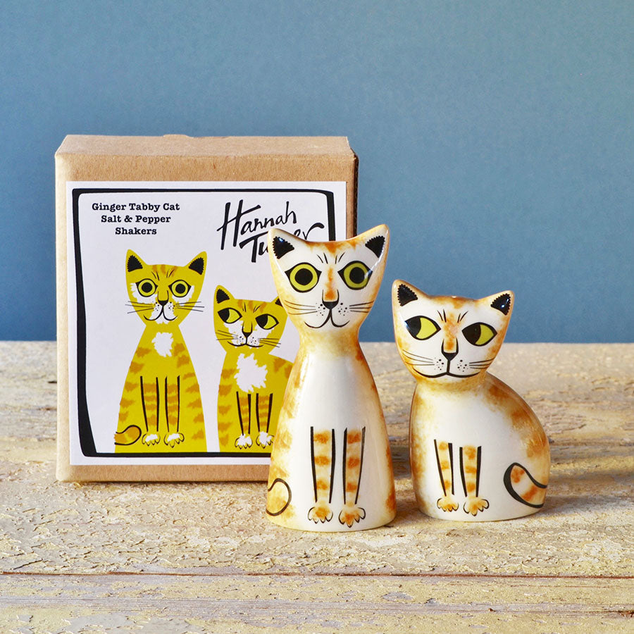 Salt & Pepper Shakers - Ginger Cat