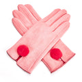 Ladies Gloves with Pom Pom Detail