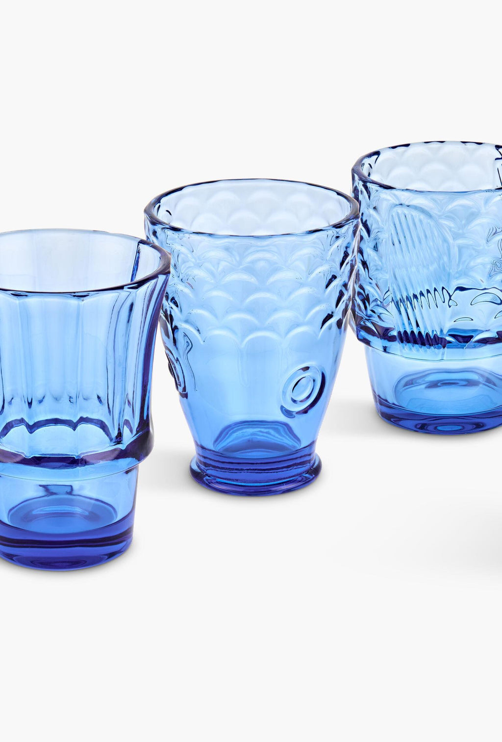 Fish Stacking Glasses – Blue (Set of 4)