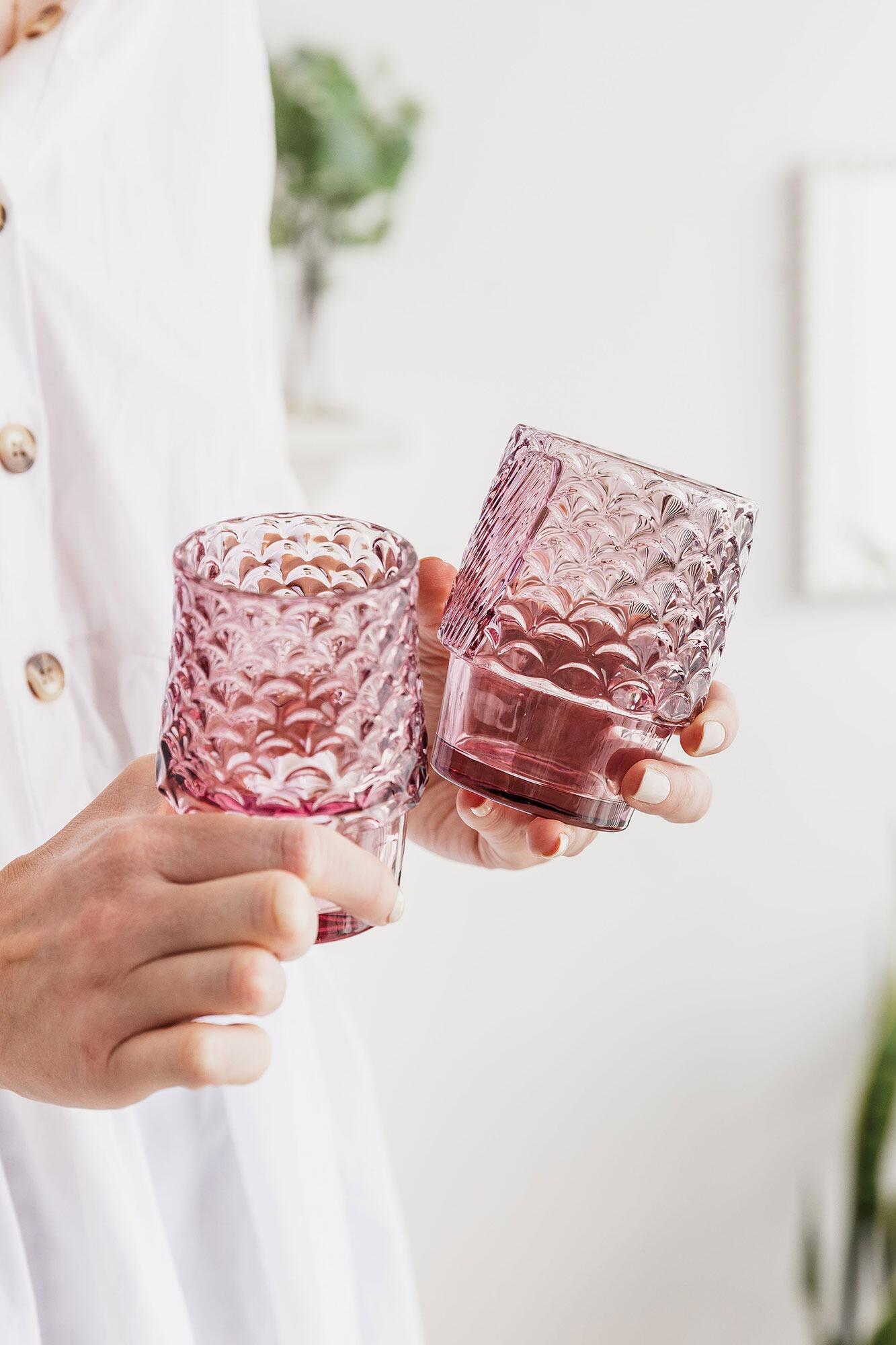 Fish Stacking Glasses – Pink (Set of 4)