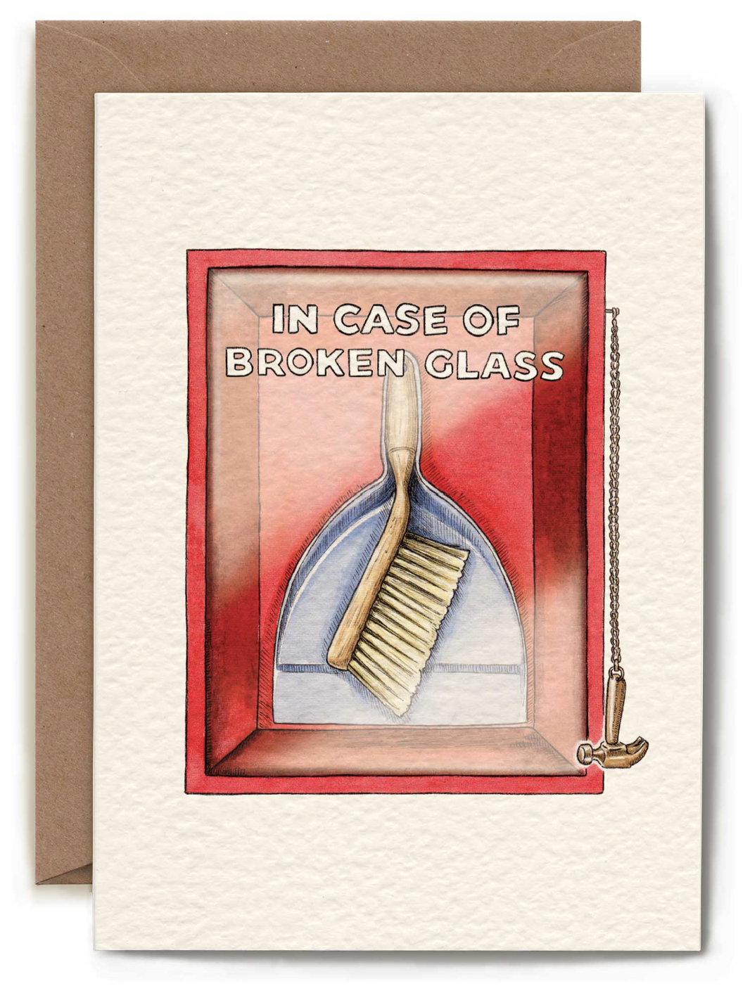 Broken Glass Greetings card
