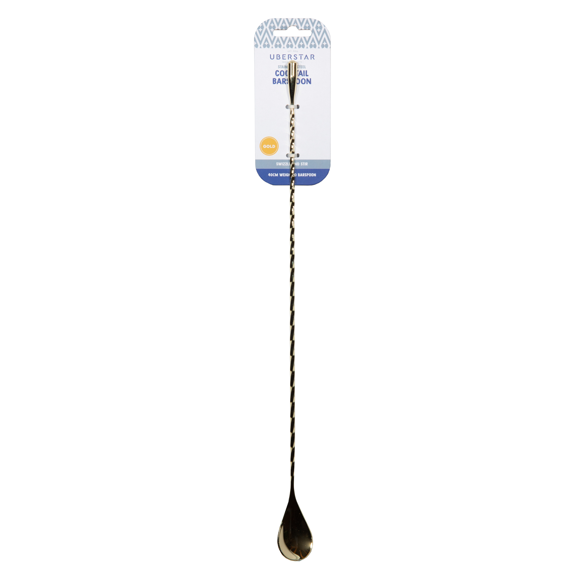 Barspoon 40cm Teardrop Weighted - Gold