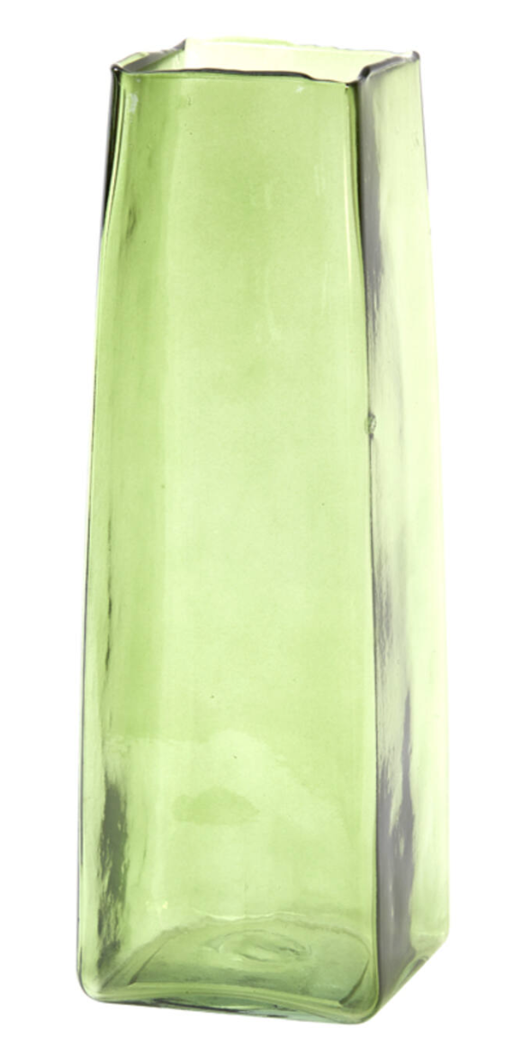 Grass Green Iduna Glass Vase 35cm
