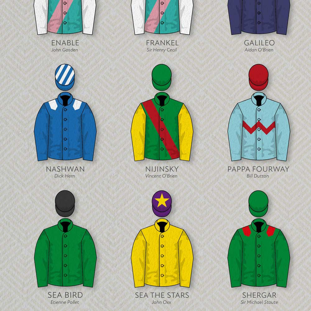 Greats of the Flats - Horse Racing Poster Print