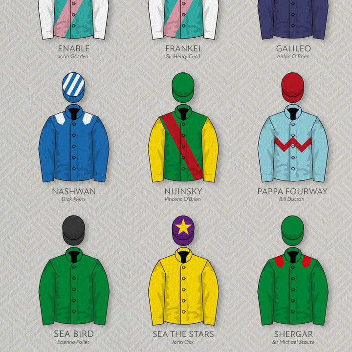 Greats of the Flats - Horse Racing Poster Print