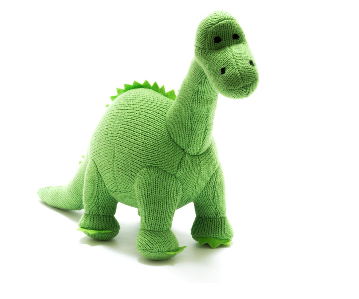 Diplodocus Knitted Toy - Green