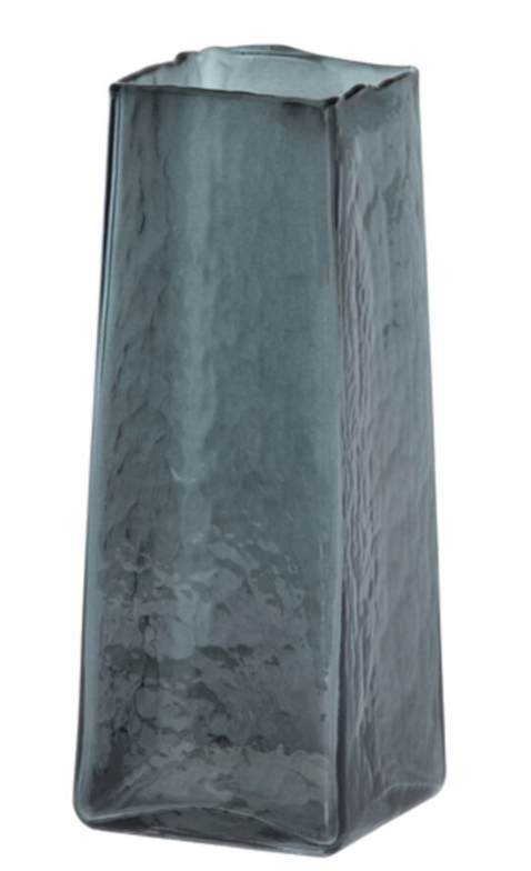 Dark Grey Iduna Glass Vase 25cm