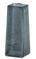 Dark Grey Iduna Glass Vase 25cm