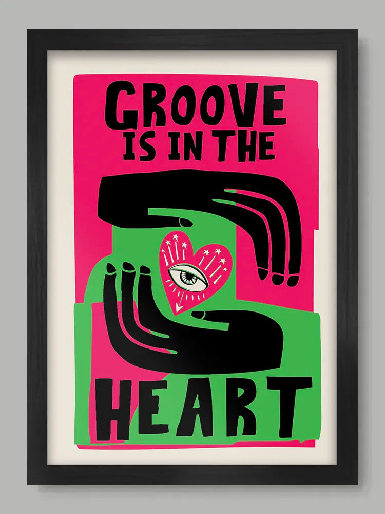 Groove Is In The Heart - A3 Music Poster Print