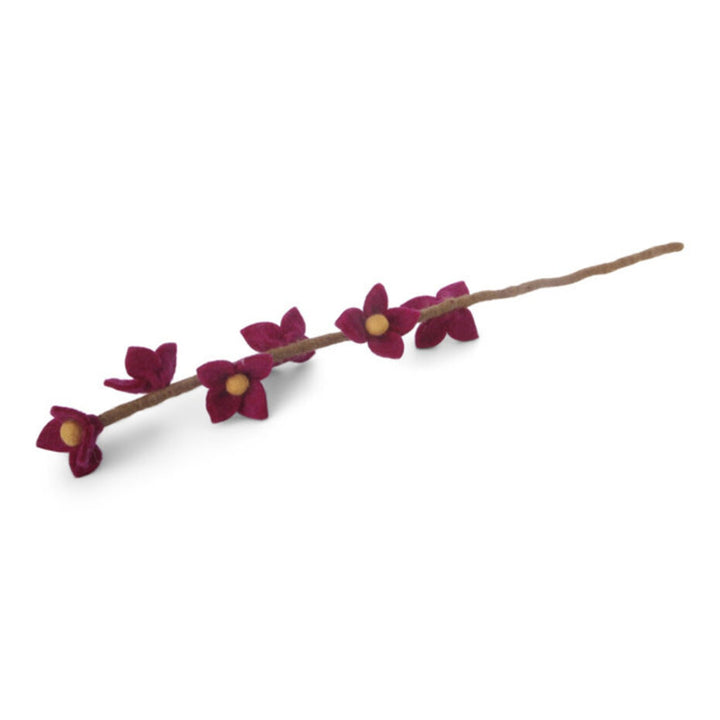 Felt Flower Stalk - Cerise