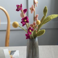 Felt Flower Stalk - Cerise