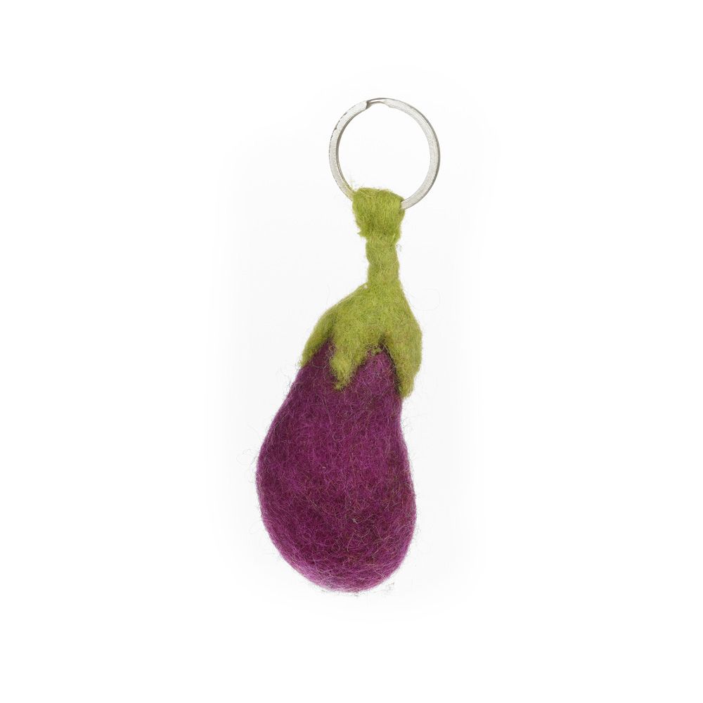 Aubergine Keyring