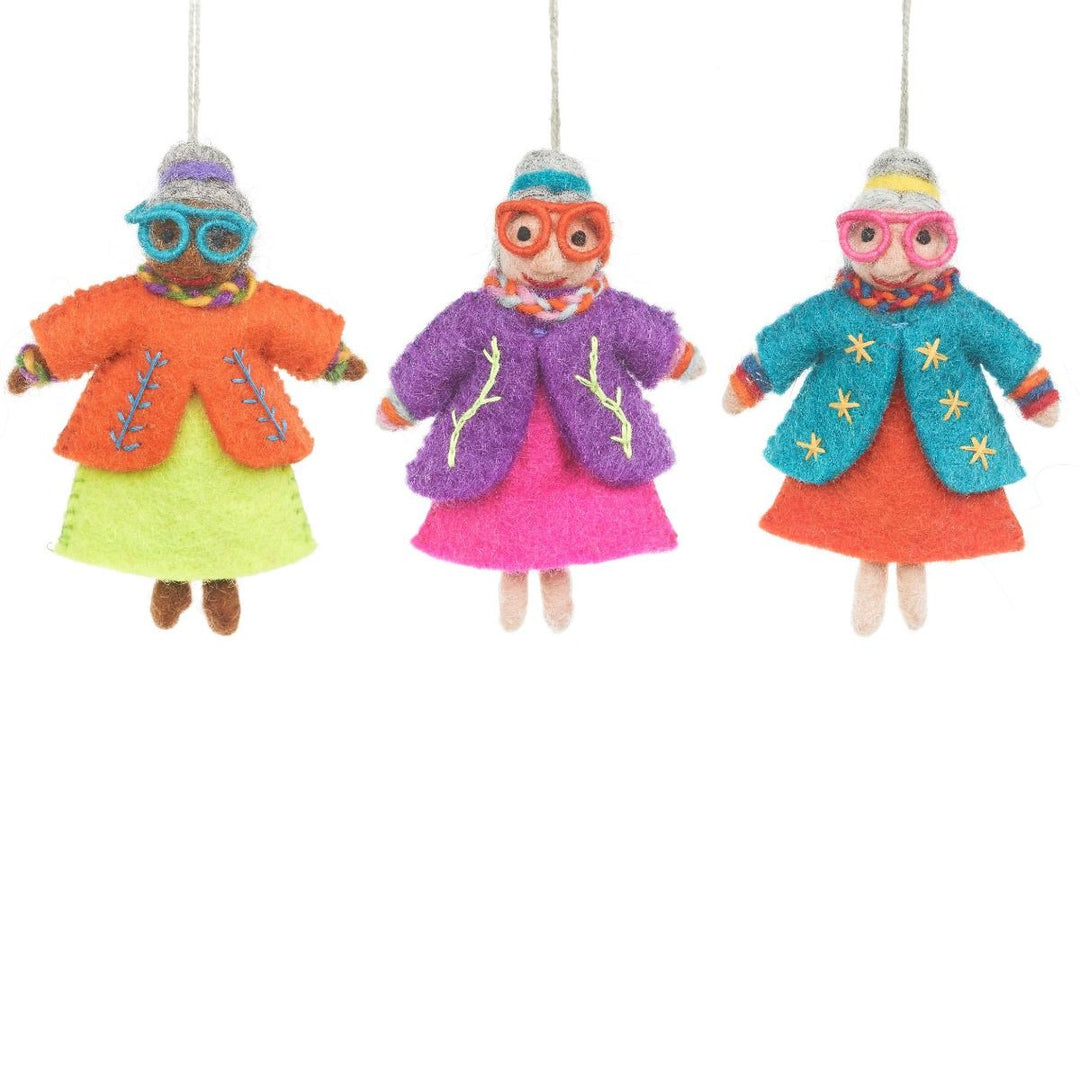 Groovy Granny Hanging Decoration