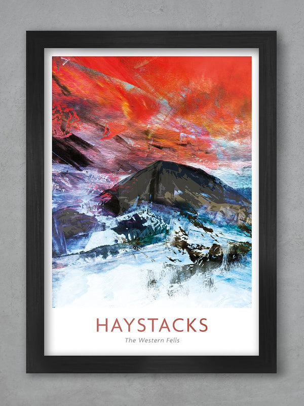 Haystacks Abstract - A3 Framed Print