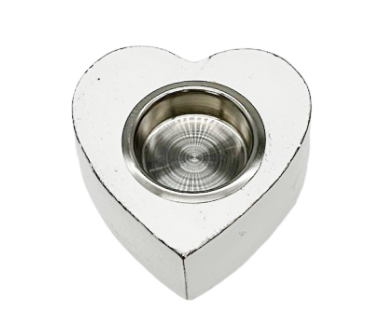 Wooden Heart Tealight Holder