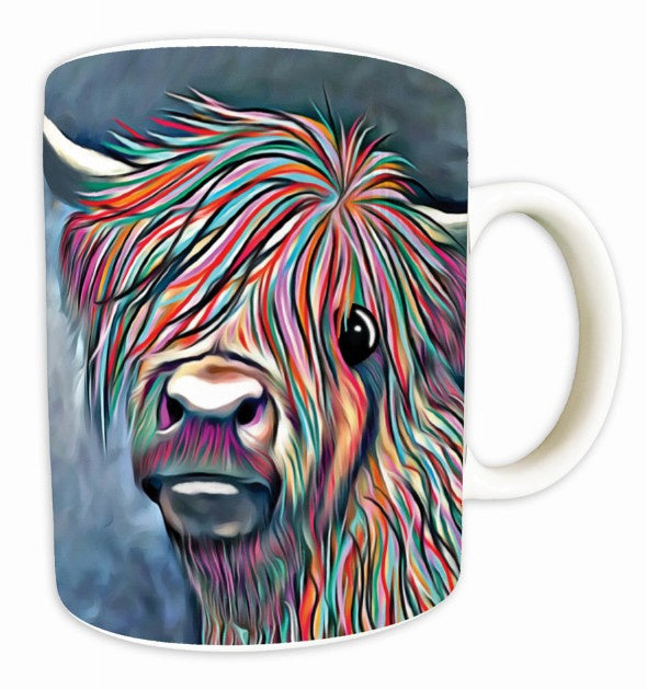 Aquamarine Highland Cow Mug