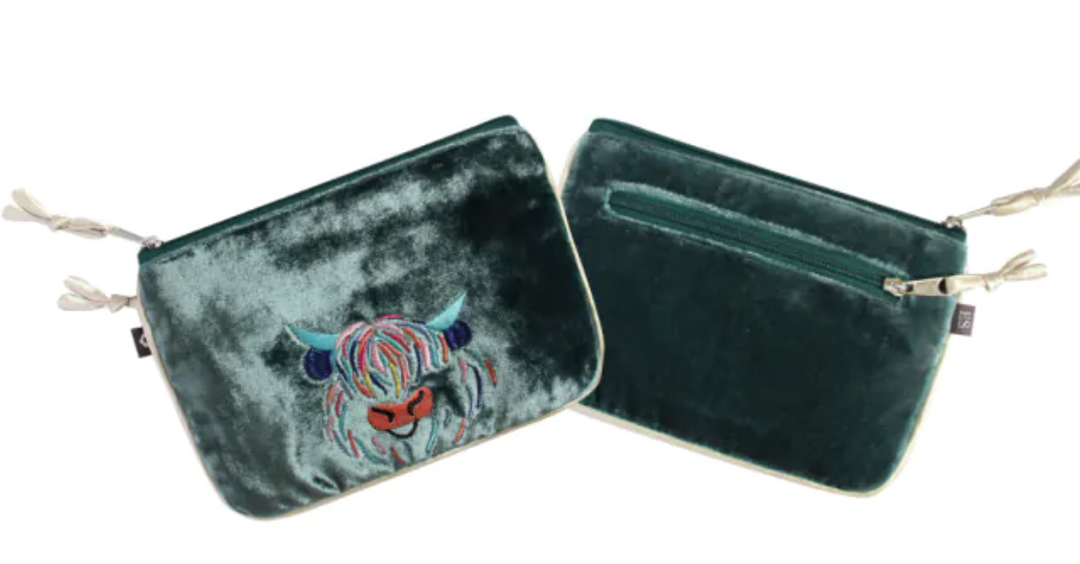 Velvet Juliet Purse - Highland Cow