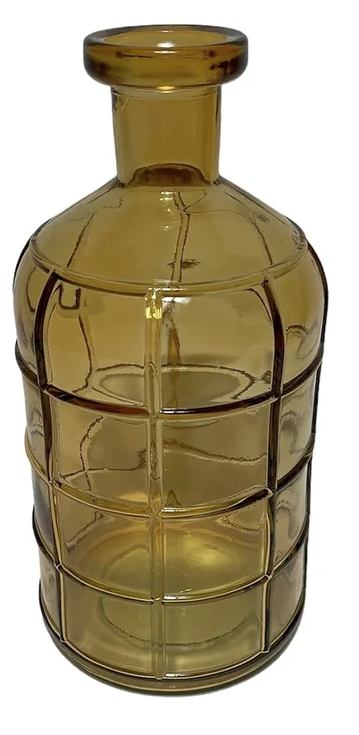 Graphic Bottle Vase 28 - Honey