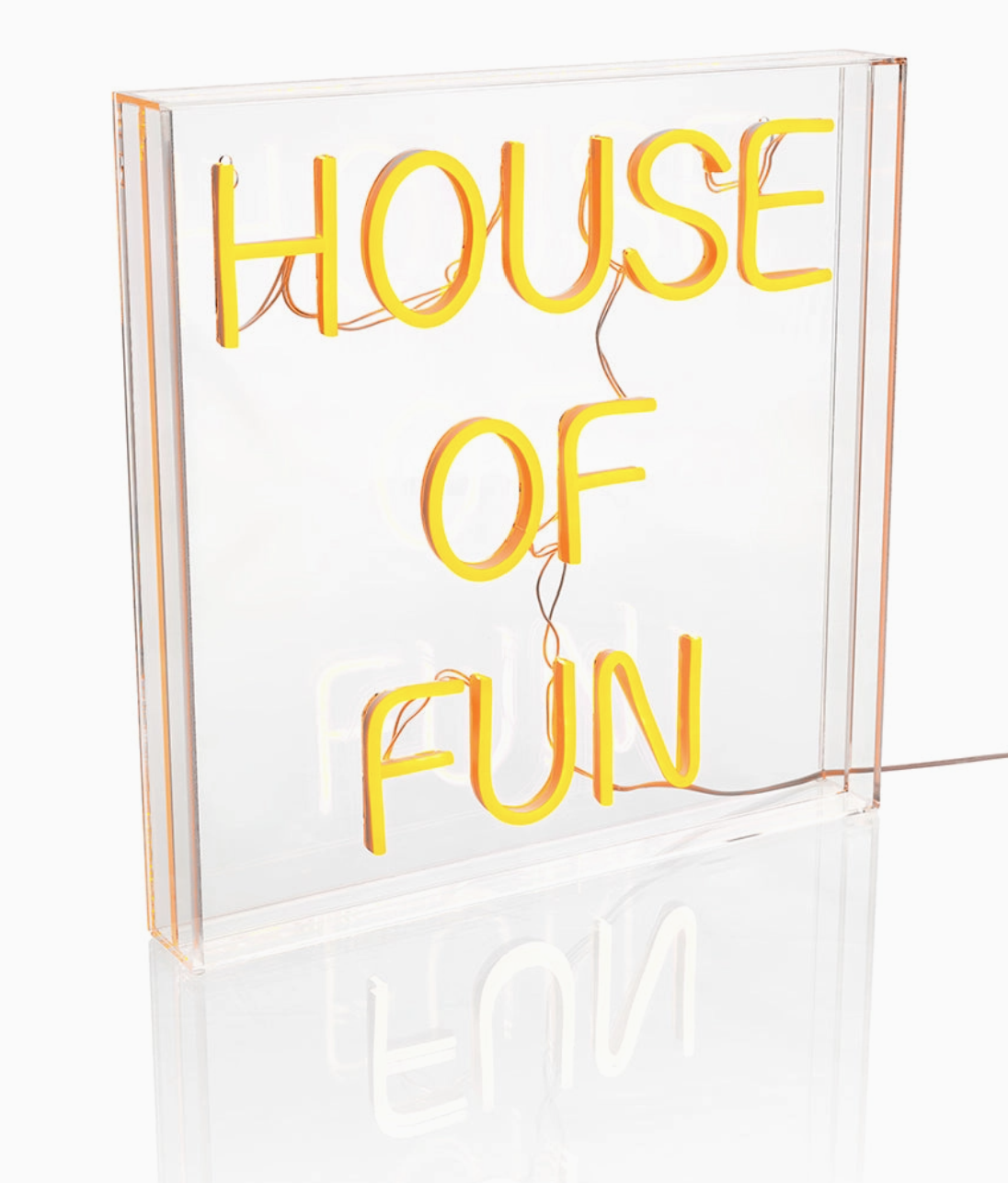 House Of Fun Neon LED Neon Acrylic Light Box
