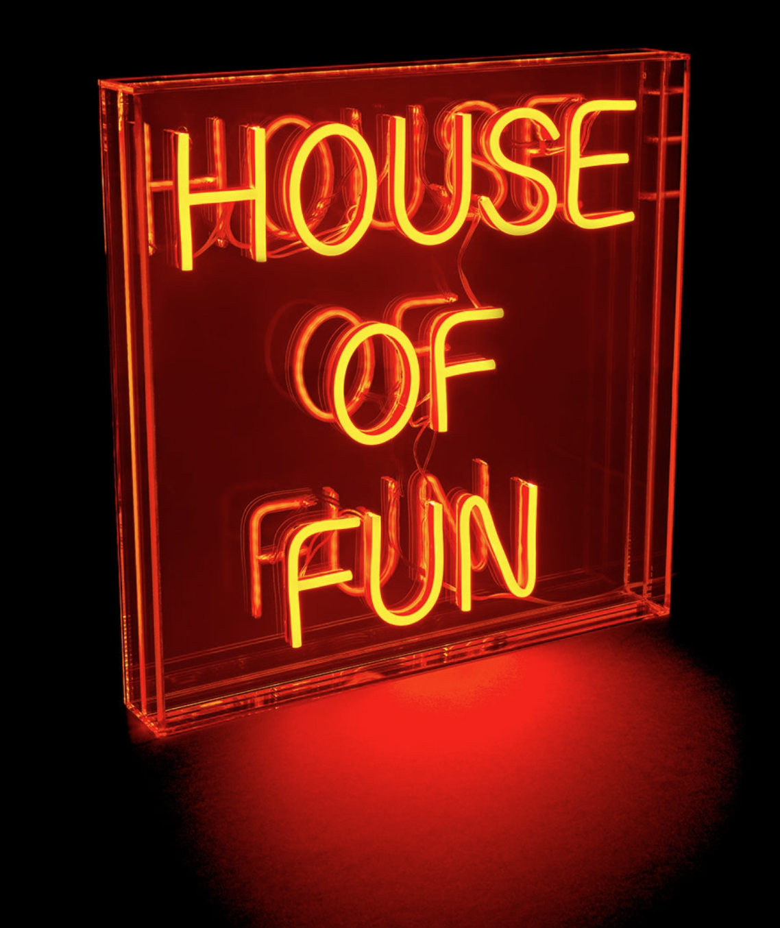 House Of Fun Neon LED Neon Acrylic Light Box