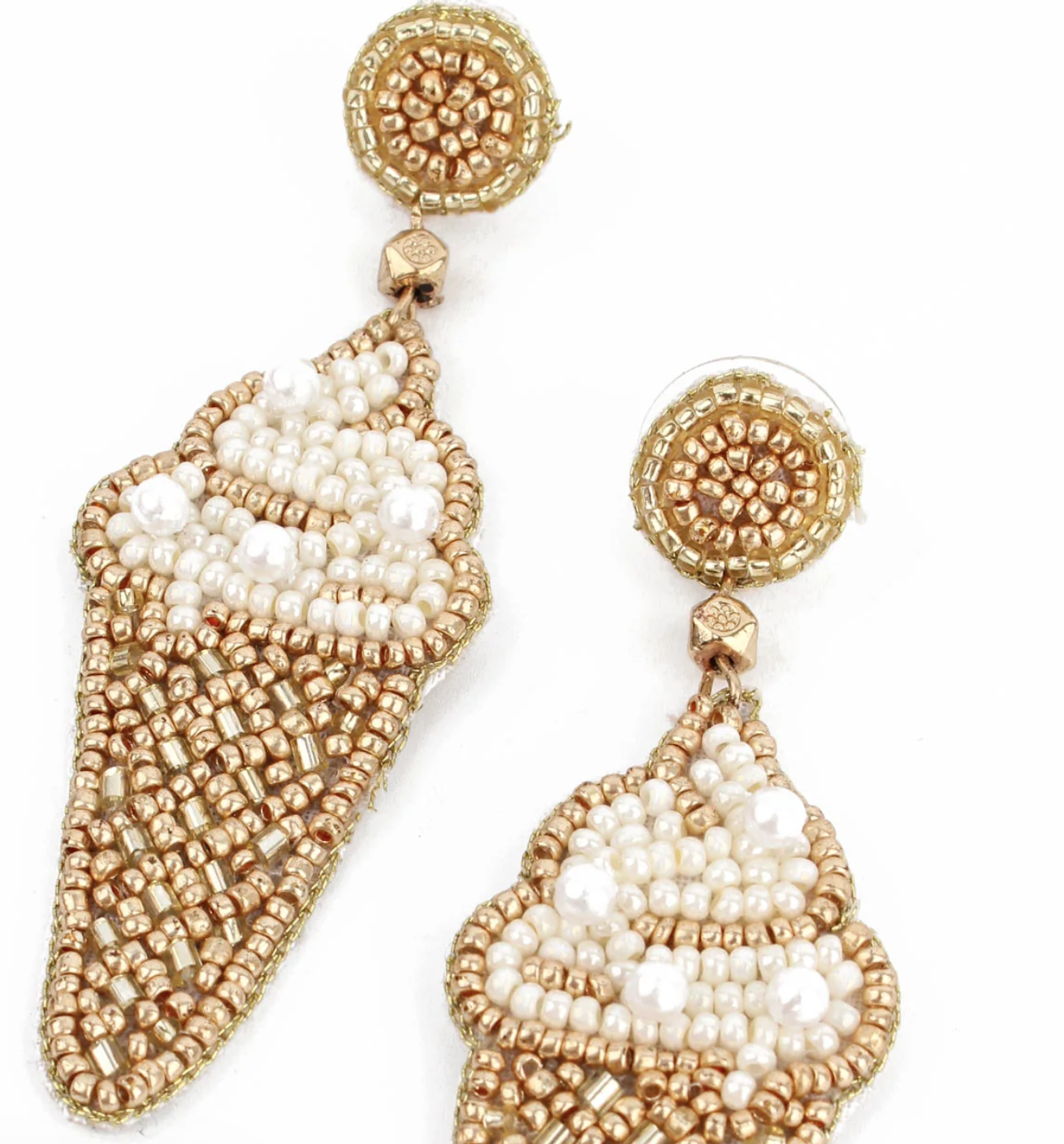 Pearl Ice Cream Earrings