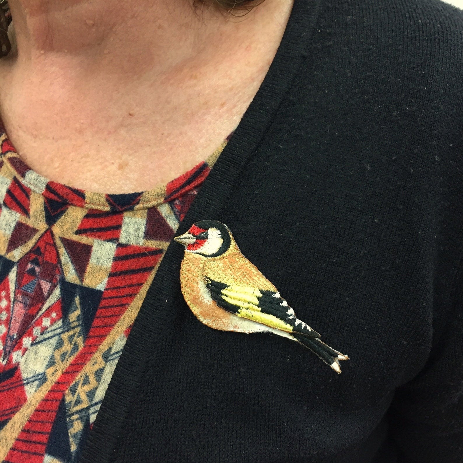 Gold Finch Brooch