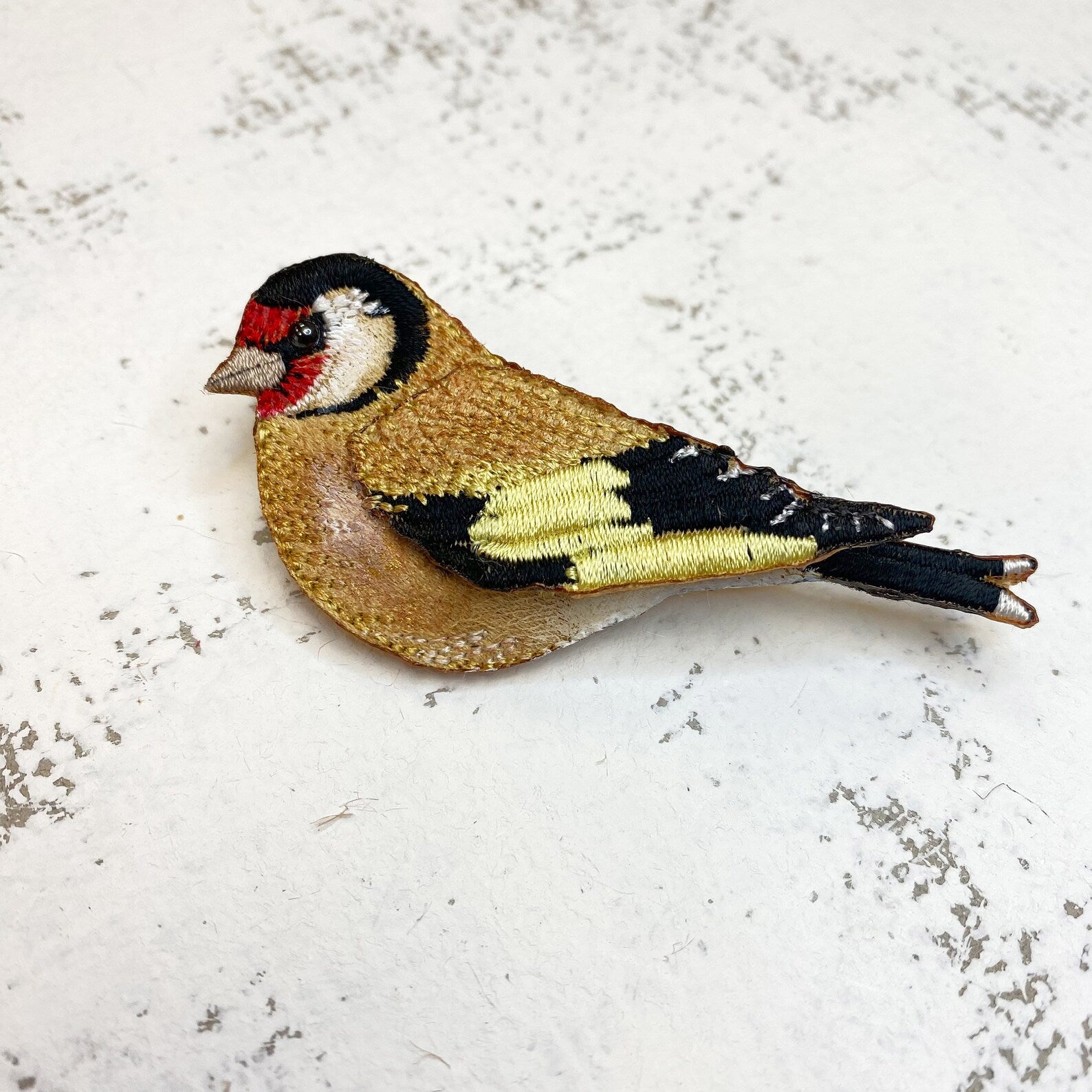 Gold Finch Brooch